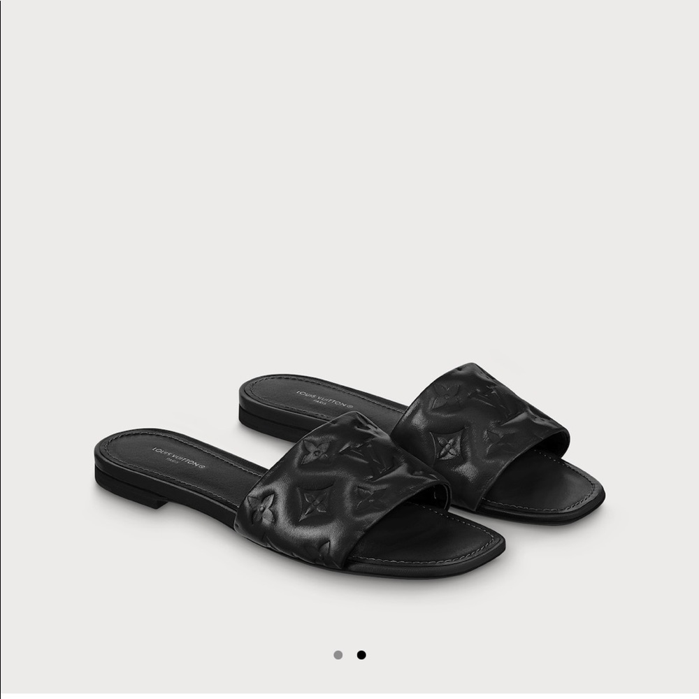 Revival flat mule-black Louis Vuitton